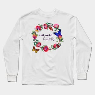 Antisocial Butterfly Long Sleeve T-Shirt